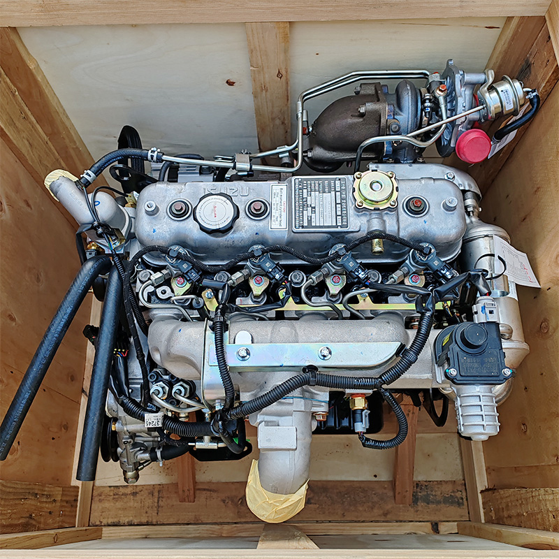 庆铃五十铃100P国四裸机4JB1CN发动机总成 发动机中缸机体原厂