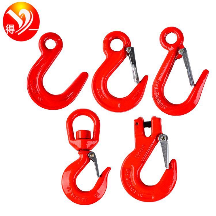 环眼吊钩 大开口吊钩万向旋转吊钩 羊角钩货柜钩 行车吊索具