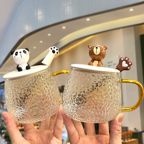 杯子女高颜值高硼硅耐热玻璃水杯