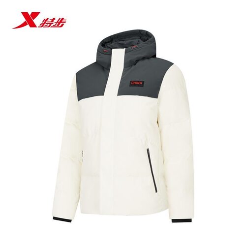 特步CHINA男冬新保暖羽绒服26冬