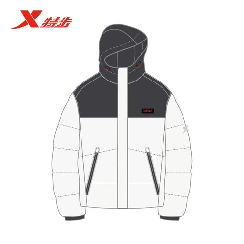 特步基础训练-CHINA男子羽绒服2026冬新宽松保暖外套974429190132