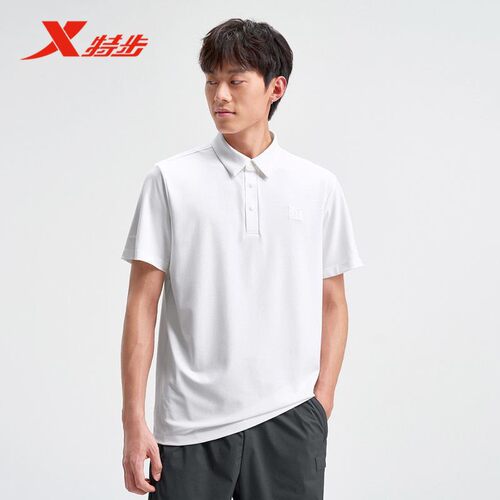 特步polo衫男官方新款夏季休闲百搭短袖运动上衣975229020203