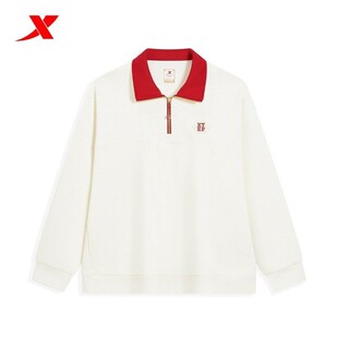 套装 特步新年旺火开运男士 情侣卫衣明星同款 新款 套头卫衣2026春季