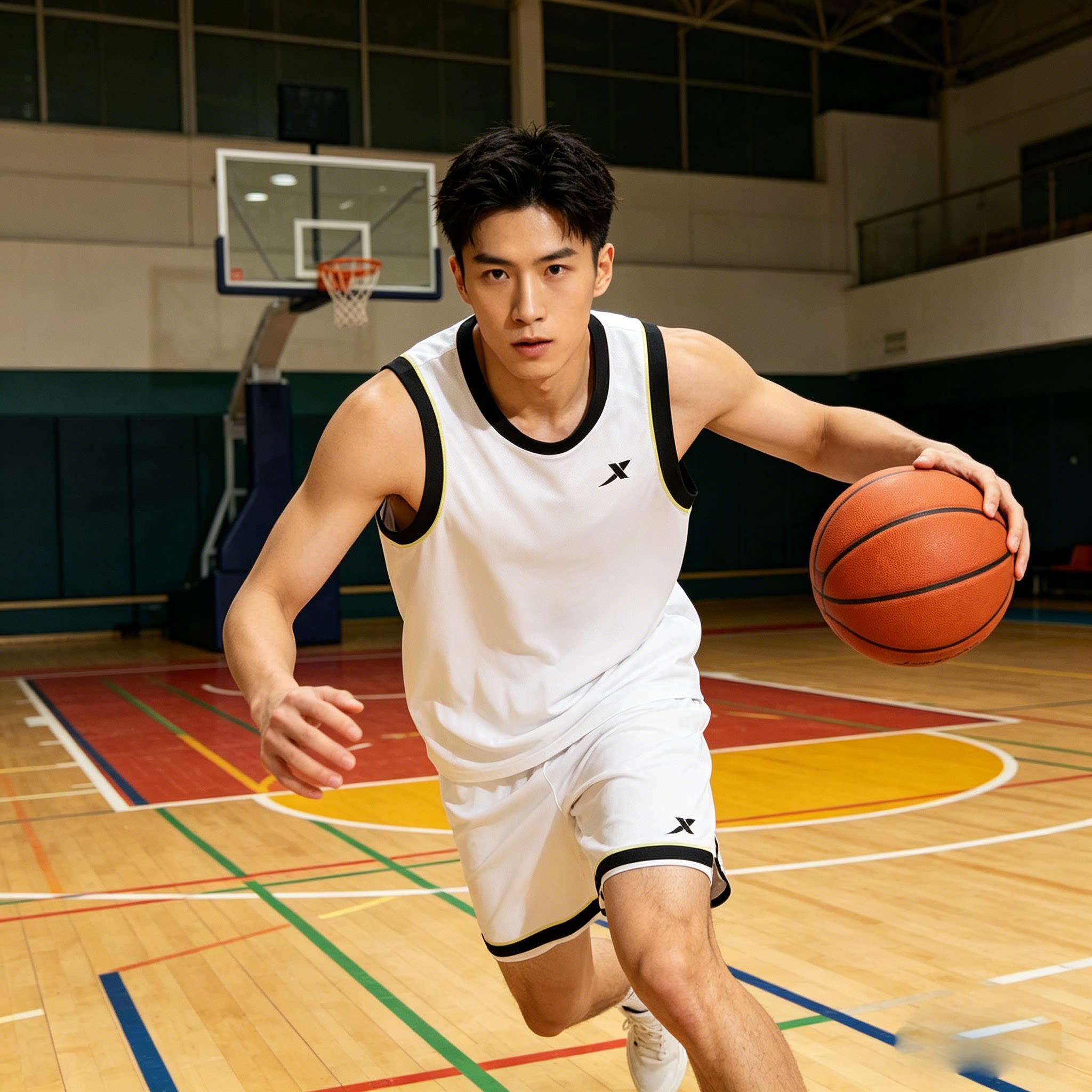 特步篮球服套装男2026新款运动套装男夏季篮球比赛运动服装男套装