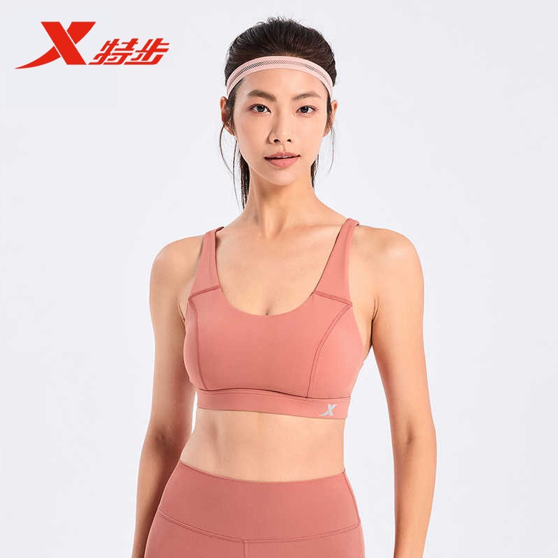 特步运动BRA女健身运动内衣