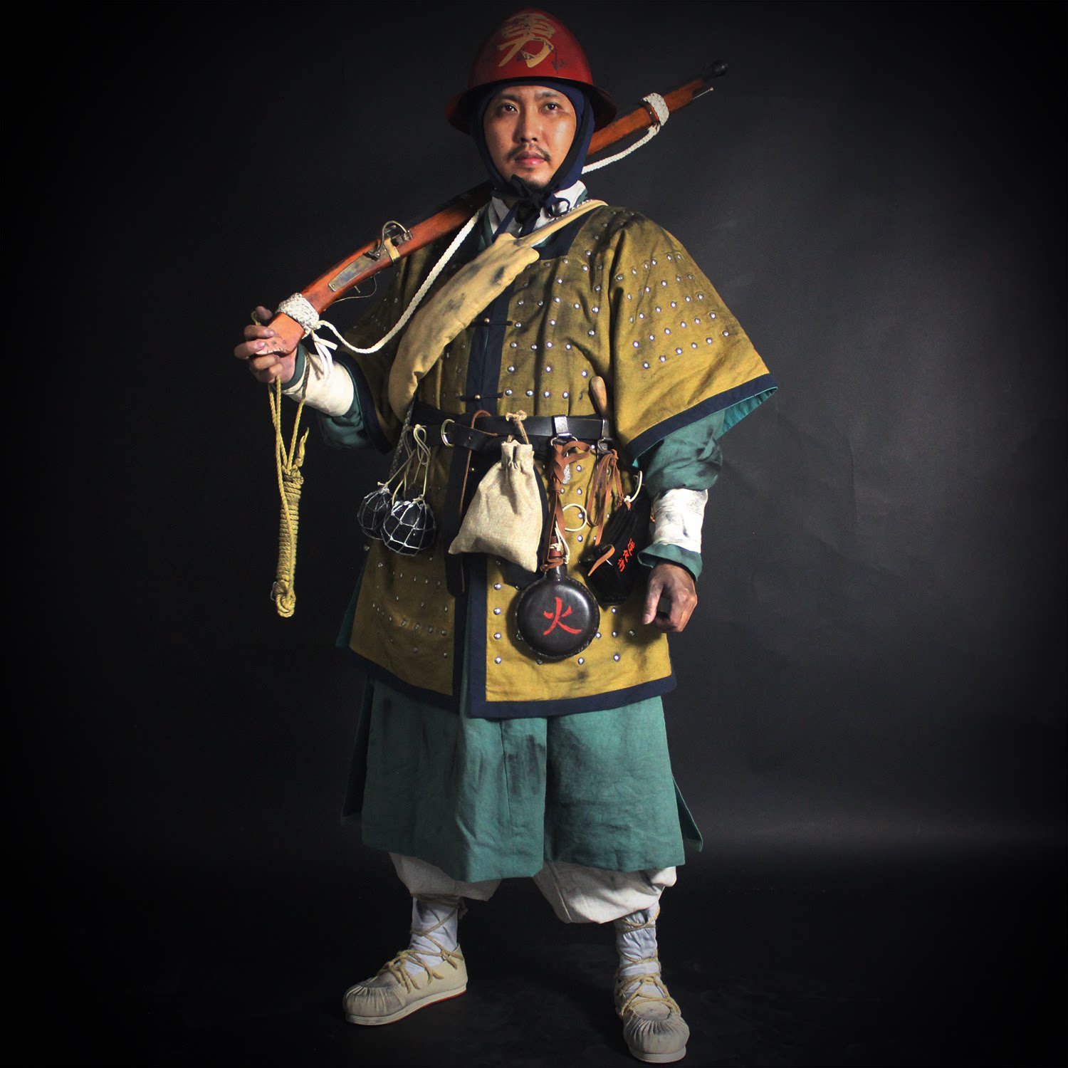函人堂-仿明代士兵无甲片号衣（南军前卫镇藤牌）