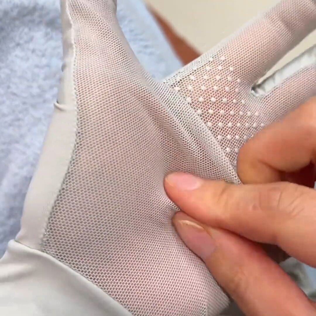 防晒手套冰丝二指手套女夏季薄款透气开车触屏全指冰丝凉感骑行