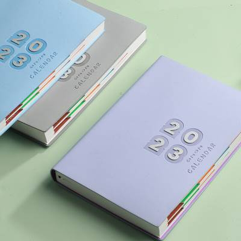 极速2023计划表日程本工s作计划年历本记事本日历立体字周计划log