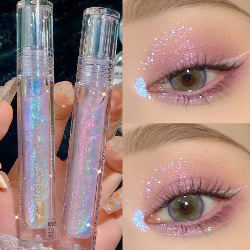 1PCS Diamond Glitter Liquid Eyeshadow Highlighter Lying Silk 彩妆/香水/美妆工具 化妆/美容工具 原图主图