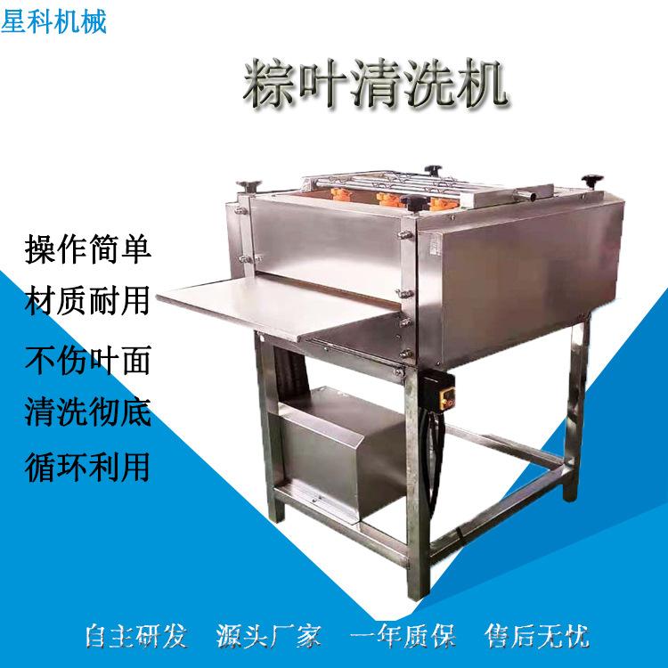 箬竹叶白果叶刷洗机 循环水洗叶机 全自动双层毛刷粽叶清洗机
