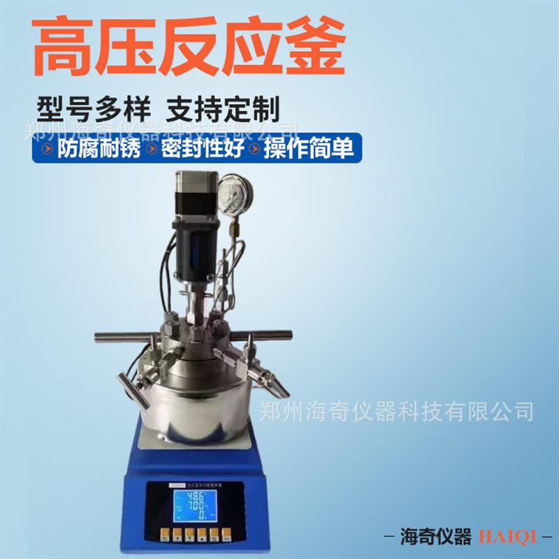 科研单位实验室用高压反应釜小型电加热搅拌器不锈钢氢化釜