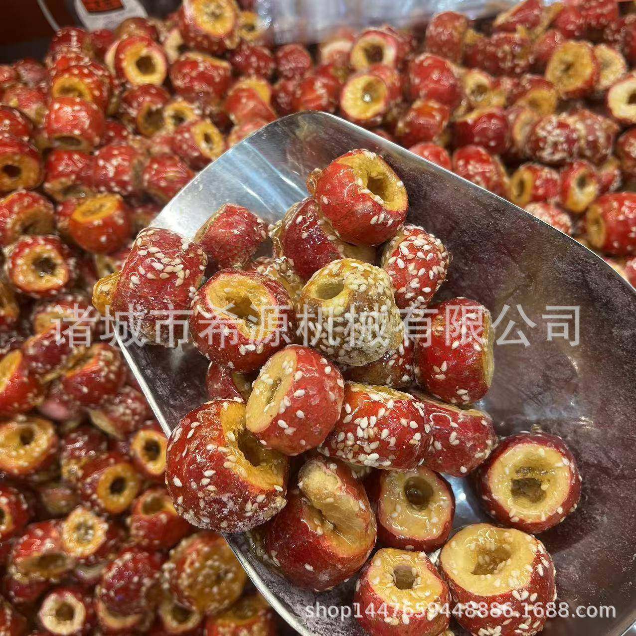 冻干山楂裹糖机 600型号冻干山药段上糖设备 烘烤水果干浸糖机器