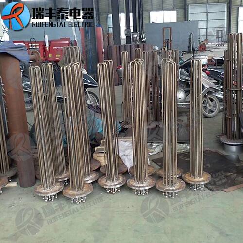 重油沥青法兰加热管大功率发黑发绿电热管碱性酸性溶液发热管