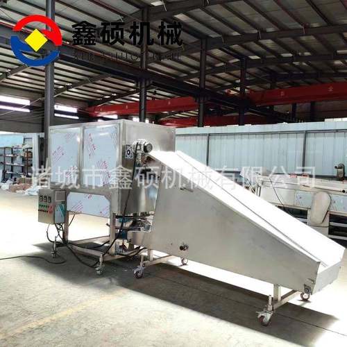 薯条上粉机 鸡腿鸡翅裹粉机 小酥肉上浆裹粉油炸全套加工设备厂家