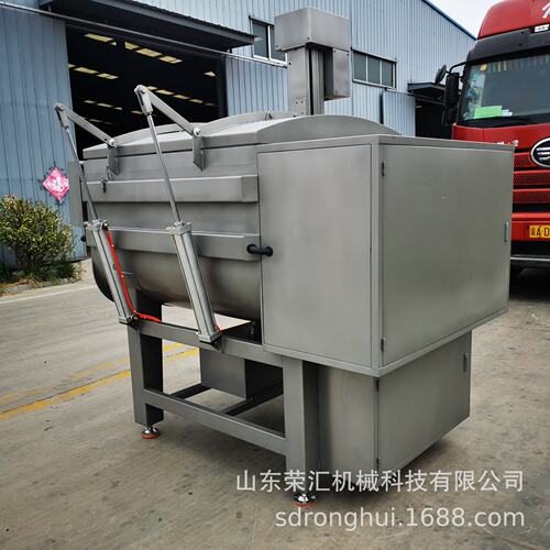 鱼糜虾滑真空拌馅机 肉制品馅料搅拌设备 全自动火腿香肠拌料机