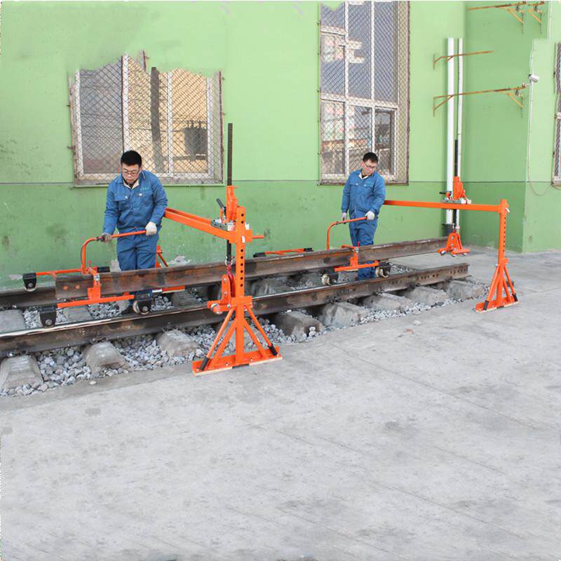 尼龙轮钢轨运送小车 DG-Ⅰ钢轨龙门吊组 简易钢轨龙门吊