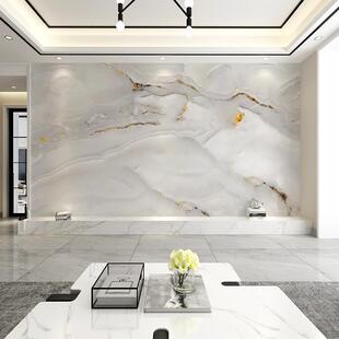2023新款电视背景墙纸客厅沙发高级影视墙布仿岩板大理石壁布无缝
