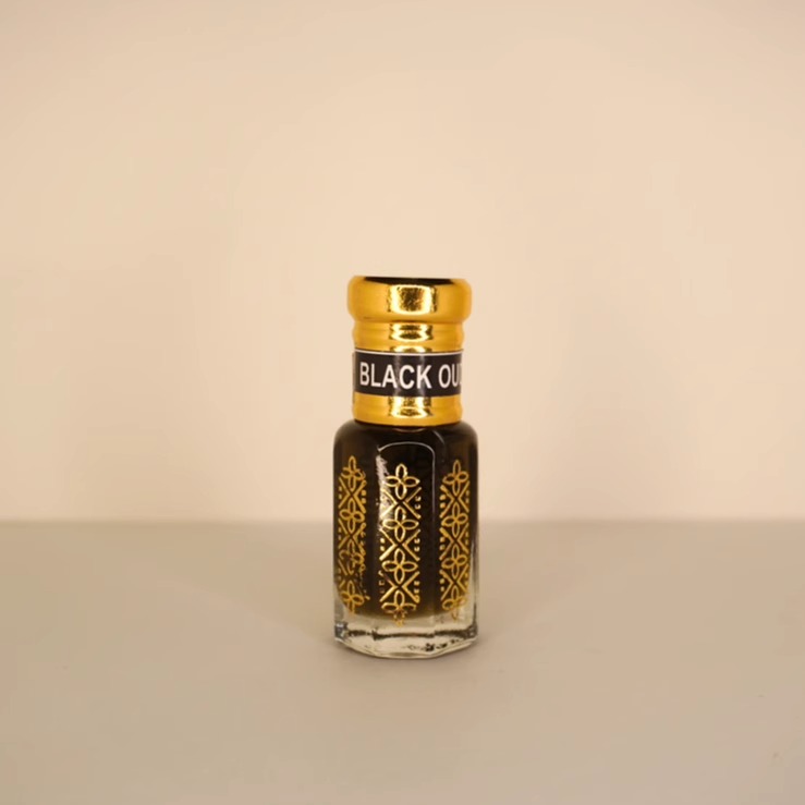 印度古法蒸馏Black-oud-attar黑沉香混合浓缩精油10ml 烟熏和甜味