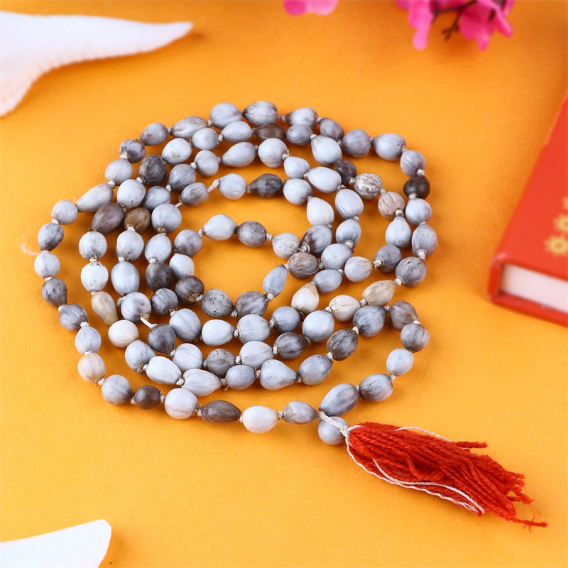 印度国际直邮薏米籽Vaijyanti Jaap Mala奎师那胜利念珠咒珠手串