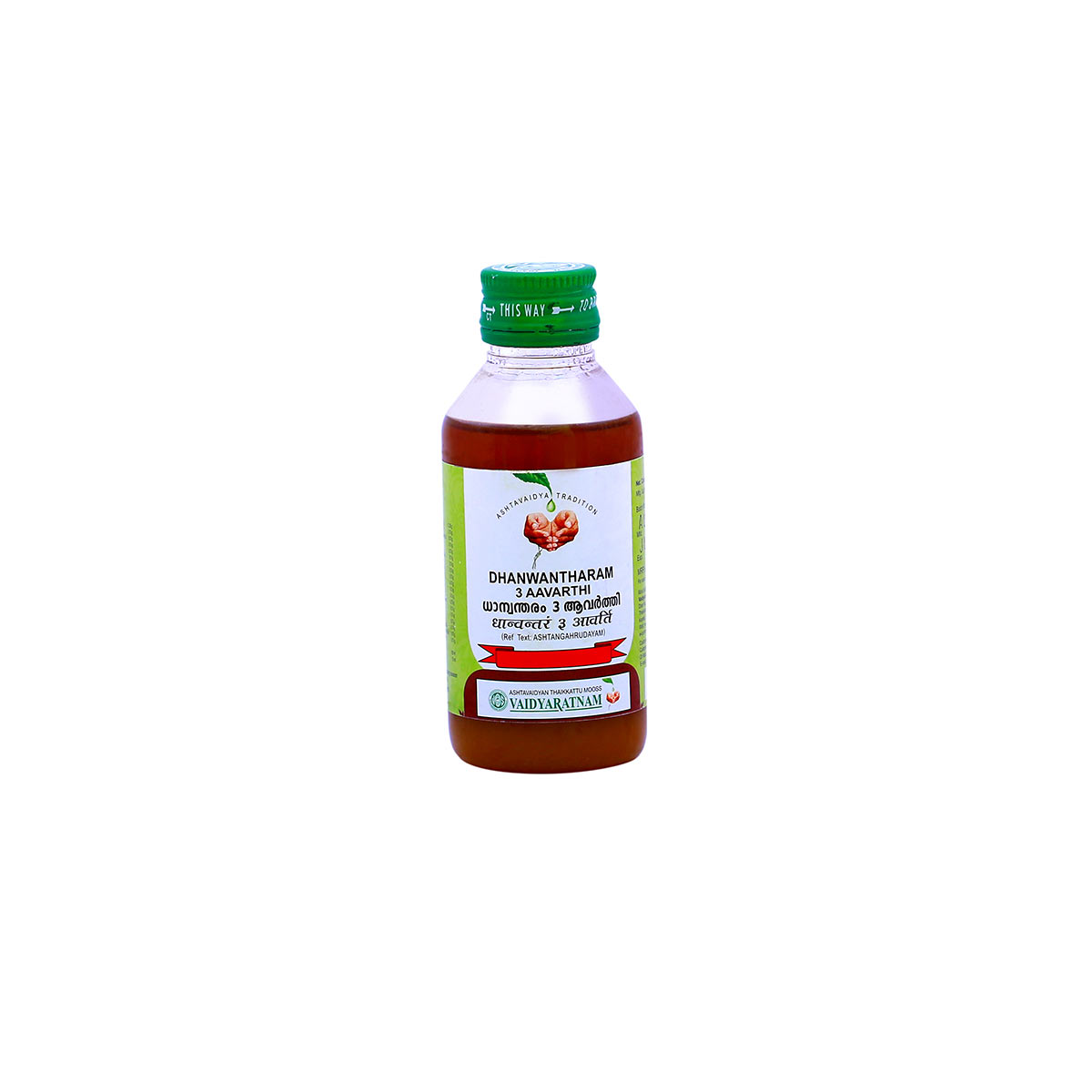 印度直邮阿育吠陀DHANWANTHARAM风元素3倍vata身体按摩油100ml