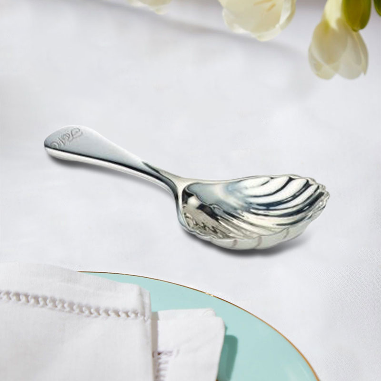 福南梅森手工锻造镀银茶匙