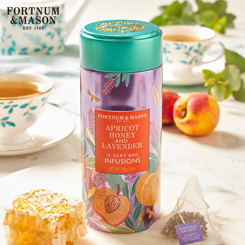 Fortnum&Mason福南梅森精选杏桃蜂蜜薰衣草浸泡袋泡茶包30克女生