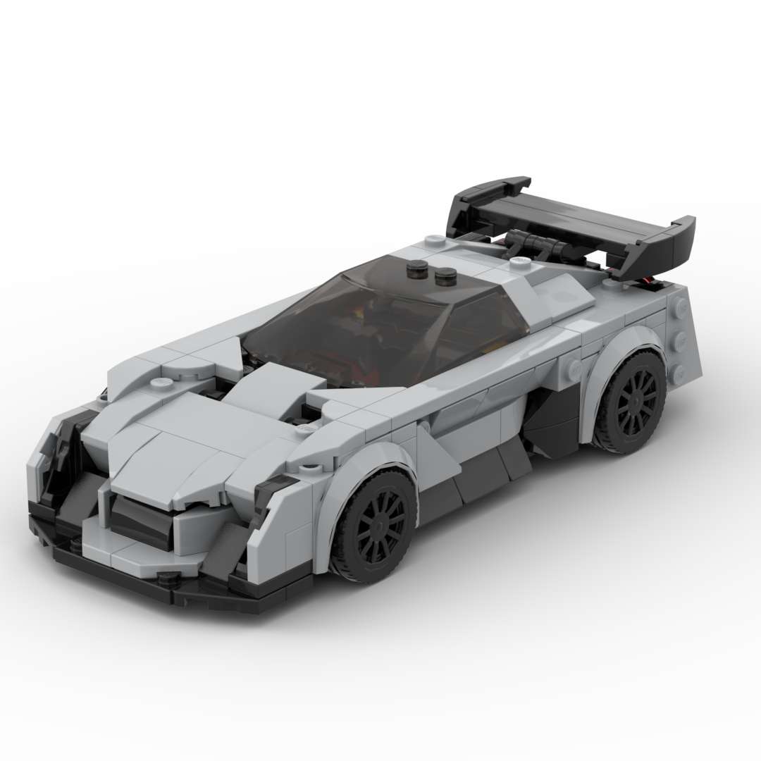 国产小颗粒积木speed赛车尼桑vision GT跑车模型儿童益智玩具礼物