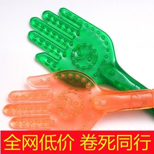 按摩手巴掌拍小黄手经络拍中医经络拍打硅胶小手拍痧板后背拍养身