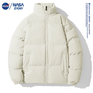NASA联名冬季新款情侣立领棉衣男女冬季宽松外套韩版ins潮百搭