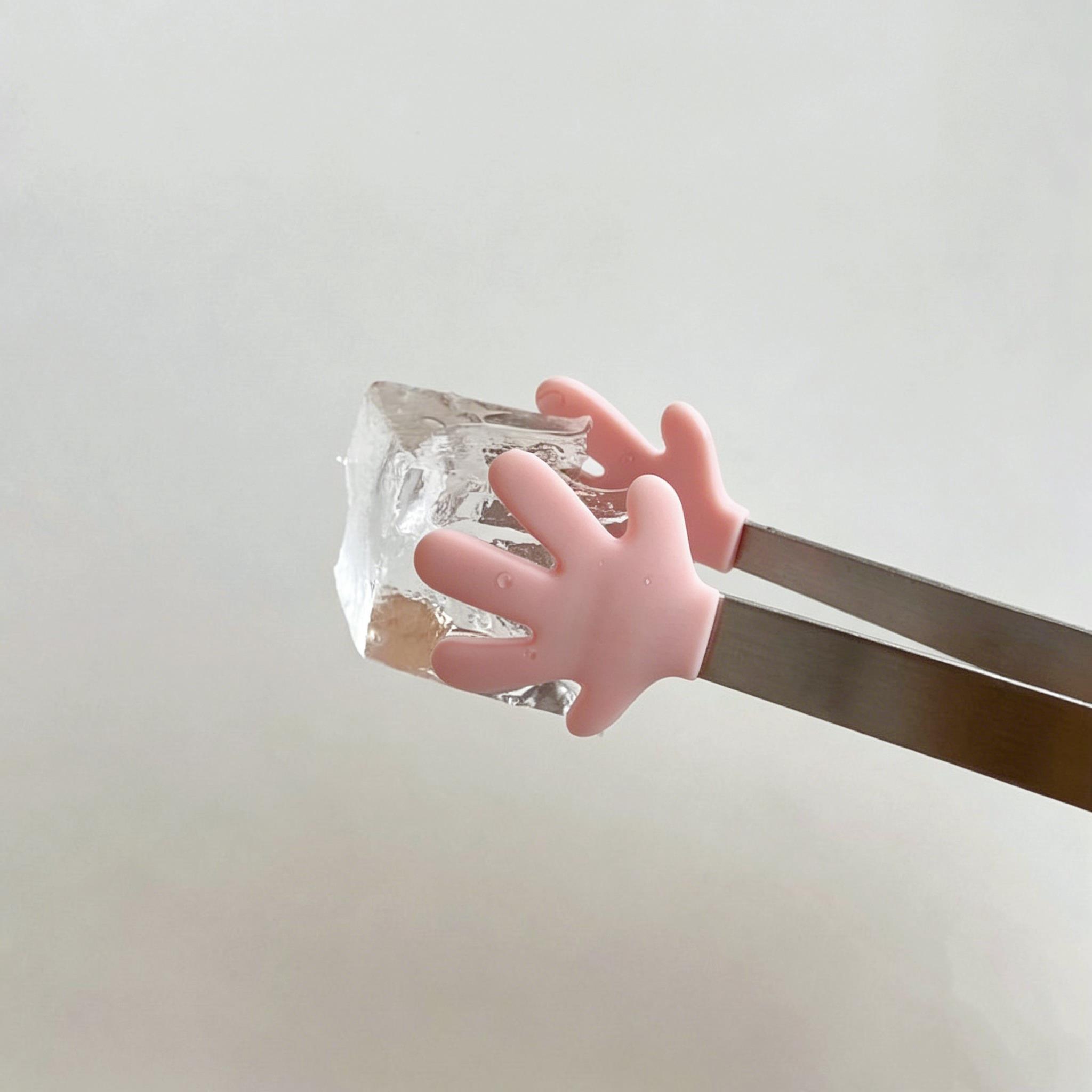冰块夹子零食夹不脏手可爱小手掌薯片夹创意不锈钢冰夹方糖夹子.图片