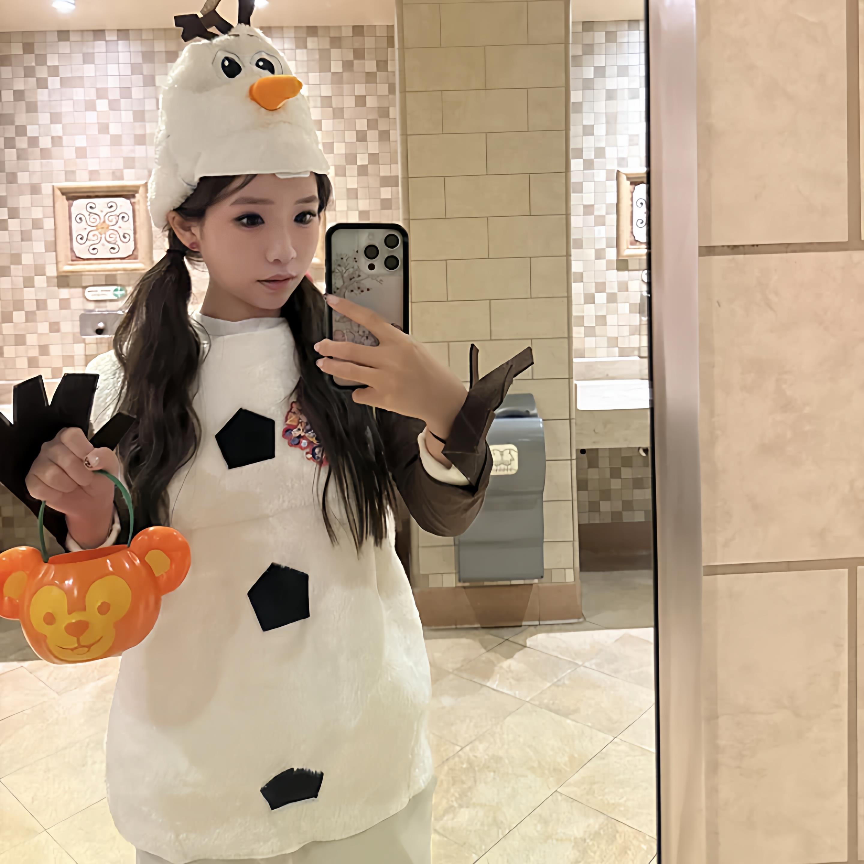 圣诞雪宝女款成人cos服演出拍照