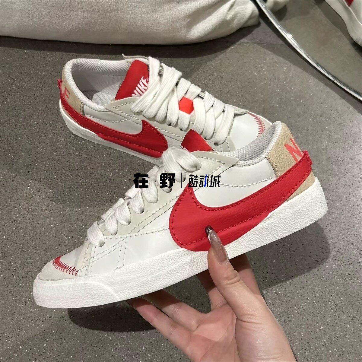 耐克Nike女子Blazer Low 复古防滑耐磨板鞋DQ1470-005 DX6043-171