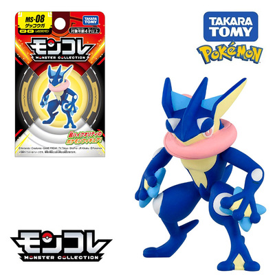TOMY多美卡 精灵宝可梦 朱紫 MS-08 甲贺忍蛙4~5cm小手办模型玩具
