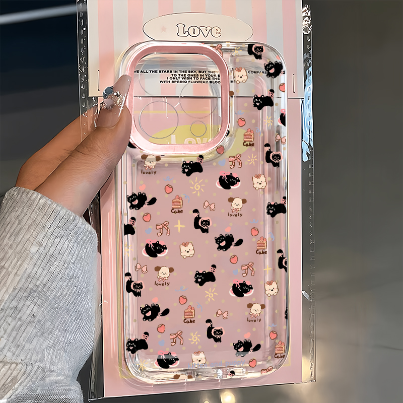草莓小猫适用苹果16手机壳iPhone15promax新款13华为mate60荣耀200防摔12小米14vivos19全包oppo13红米k80