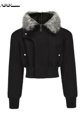 Disark 24FW 新品 暗黑先锋N2B毛领短宽连帽夹克