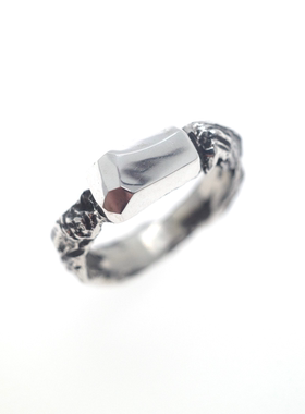 disark新品做旧抛光戒指做旧暗黑