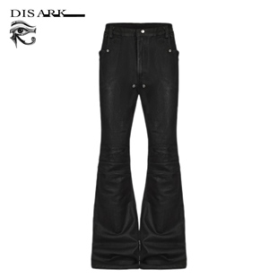 亮蜡弹力牛仔超长喇叭裤 Disark 24FW
