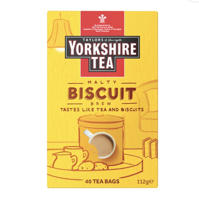 澳洲代购直邮Yorkshire Tea英国皇室御用英式饼干茶果酱奶茶 40包