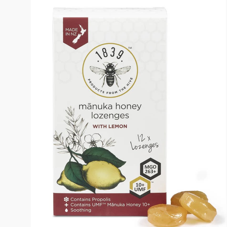 澳洲代购直邮 1839 Manuka Honey 新西兰麦卢卡蜂蜜硬糖 12粒