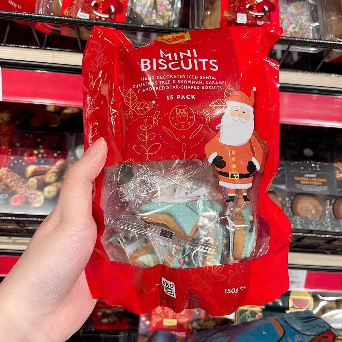 澳洲代购直邮 Coles Christmas超市自营圣诞限定姜饼曲奇 150g