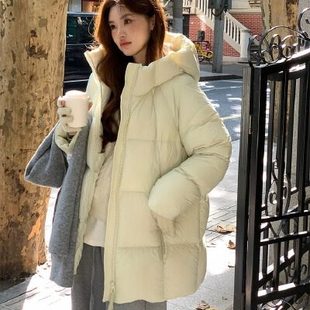 2025新款中长款超轻小个子超好看今年流行爆款中羽绒棉服女冬季