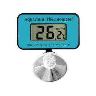 鱼缸水温计观赏鱼水族箱玻璃温度计高精度吸盘式鱼缸龟缸草缸专用