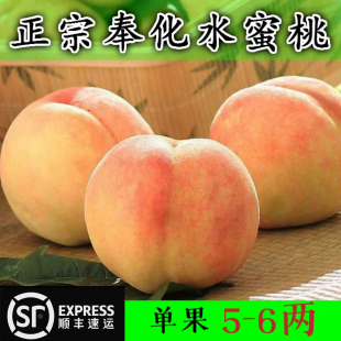 正宗特级浙江奉化水蜜桃当季新鲜现摘湖景玉露新鲜水果顺丰包邮