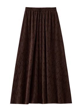 【年终大清仓】加厚蕾丝半身裙百搭高腰A字裙TR271