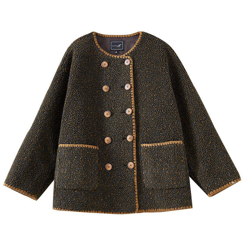 【玉米粉丝专享】休闲显瘦羊羔绒外套CQ025,女装/女士精品,短外套,淘宝优惠券,粉丝福利购,淘宝优惠卷