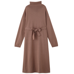 气质高领毛衣连衣裙DK656 年终大清仓