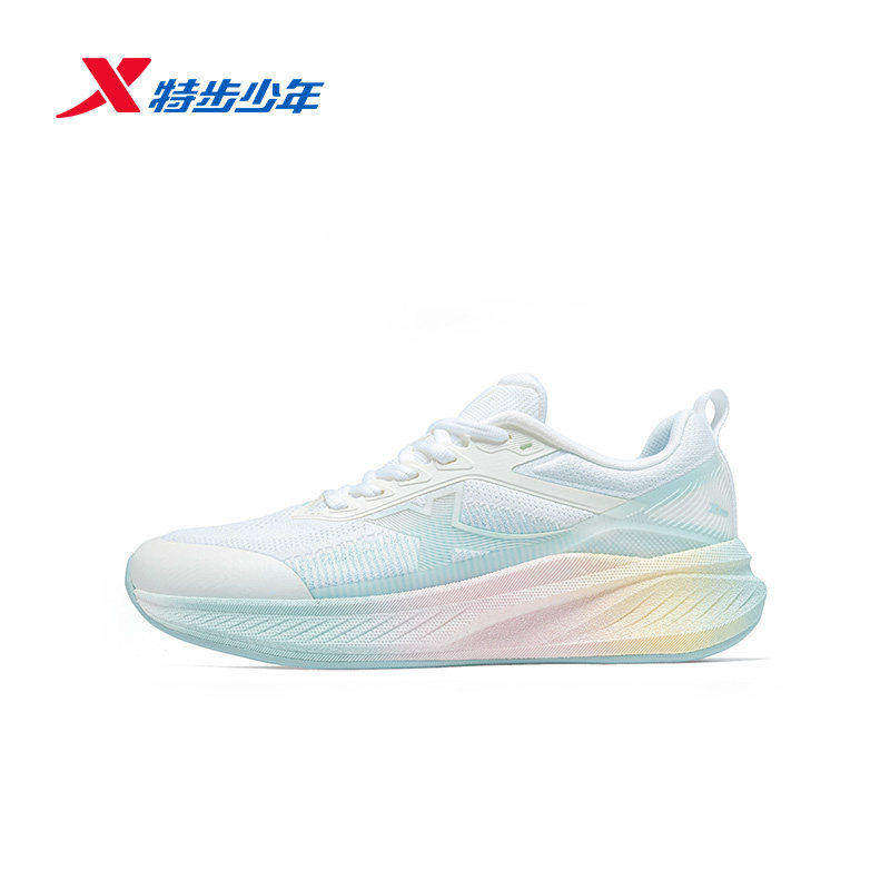 特步童鞋女童跑鞋2026春季新款减震防滑鞋休闲运动鞋674114114040