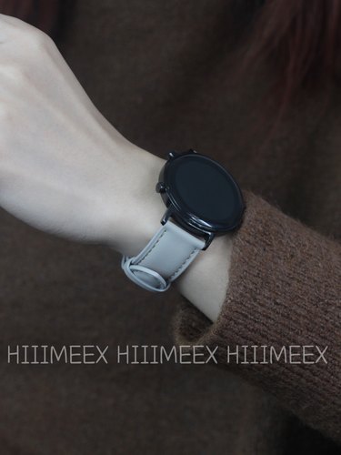 HIIIMEEX小牛皮表带舒适柔软真皮