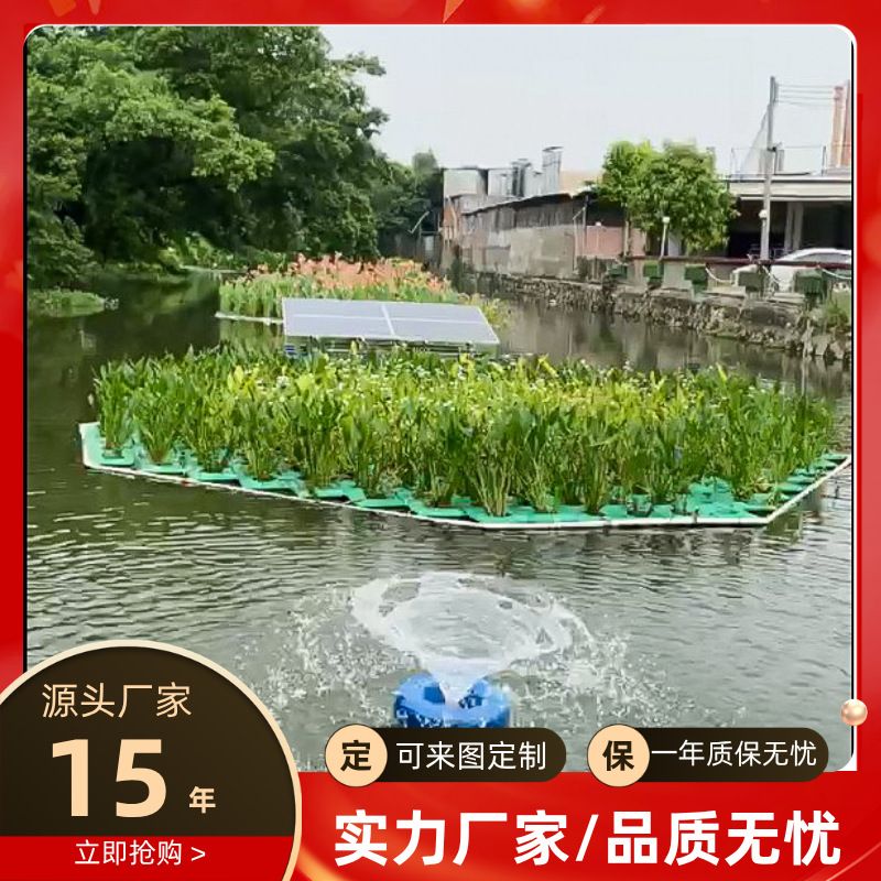 浮水式喷泉曝气机 园林池塘循环设备 水体富氧装置 生态增氧
