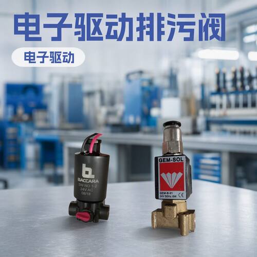 BACCARA驱动排污电磁阀黄铜24V水阀微型电磁阀G75-A-110413-1R
